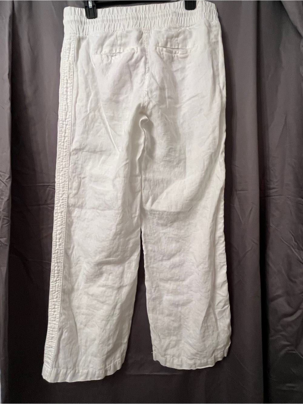 Athleta White Drawstring linen pants size 6 - Picture 8 of 11